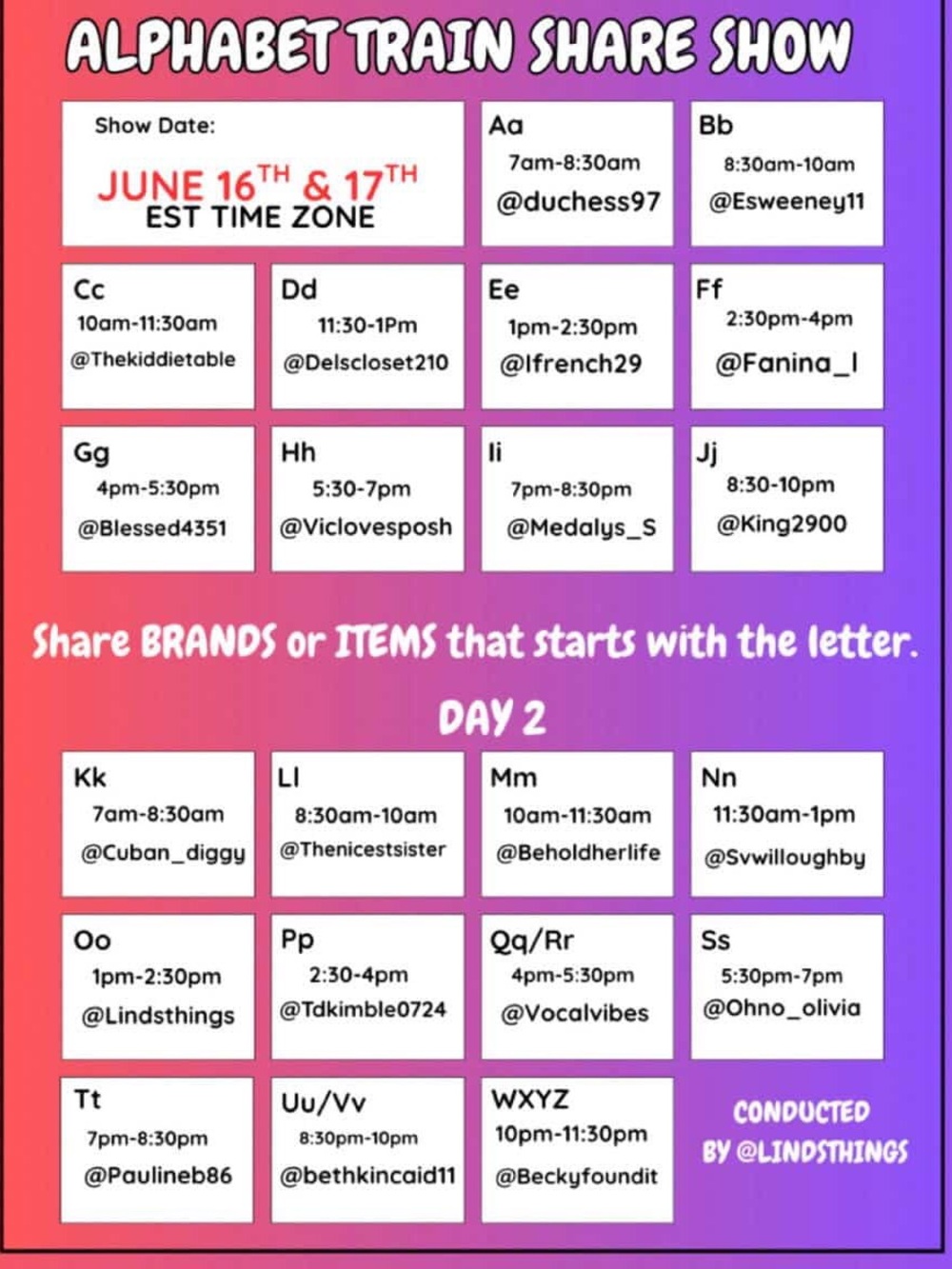 ALPHABET TRAIN SHARE SHOW! ALL THINGS “N” June 17th! At 11:30 AM EST - Picture 2 of 3